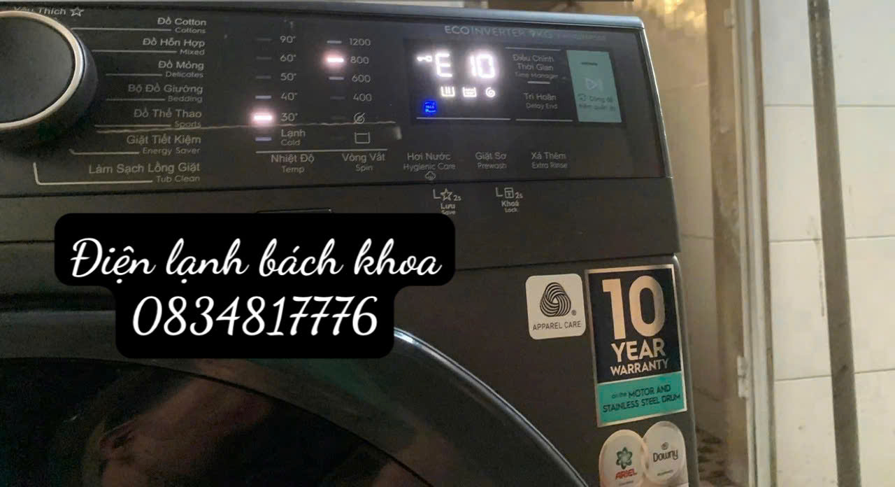Máy Giặt Electrolux Báo Lỗi E10 ? Nguyên Nhân Và Cách Sửa Hiệu Quả 2 e10 4