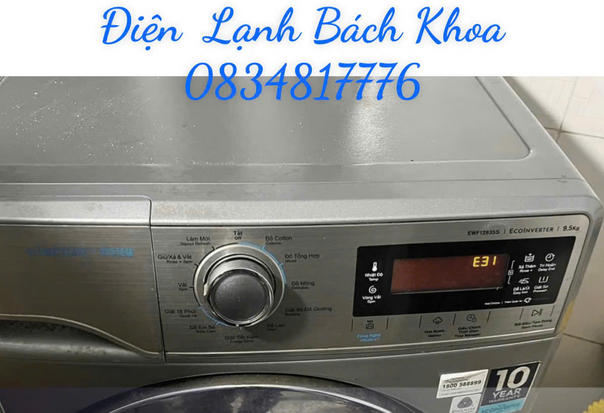 Máy Giặt Electrolux Báo Lỗi E31 ? Nguyên Nhân, Cách Khắc Phục Nhanh Tại Nhà