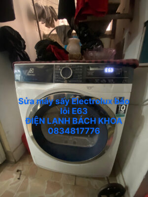 sửa máy sấy electrolux báo lỗi e63