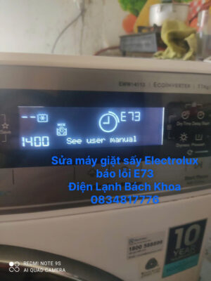 sửa máy giặt sấy Electrolux báo lỗi E73