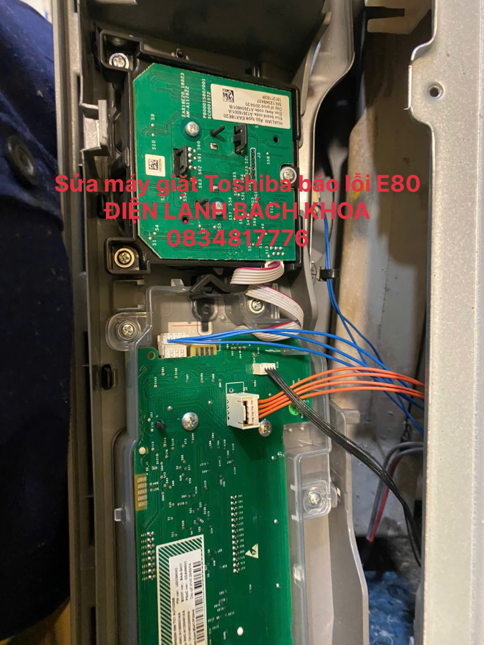 Sửa máy giặt Toshiba báo lỗi E80 tại nhà