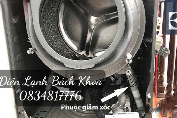 sửa máy giặt Electrolux kêu to và rung lắc 