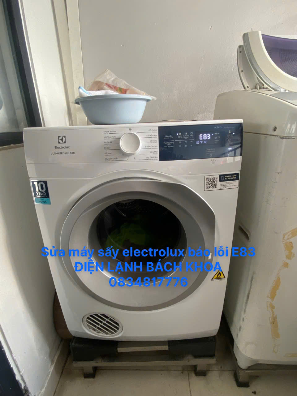 Nguyên nhân máy sấy Electrolux báo lỗi E83 1 Máy sấy Electrolux báo lỗi E83