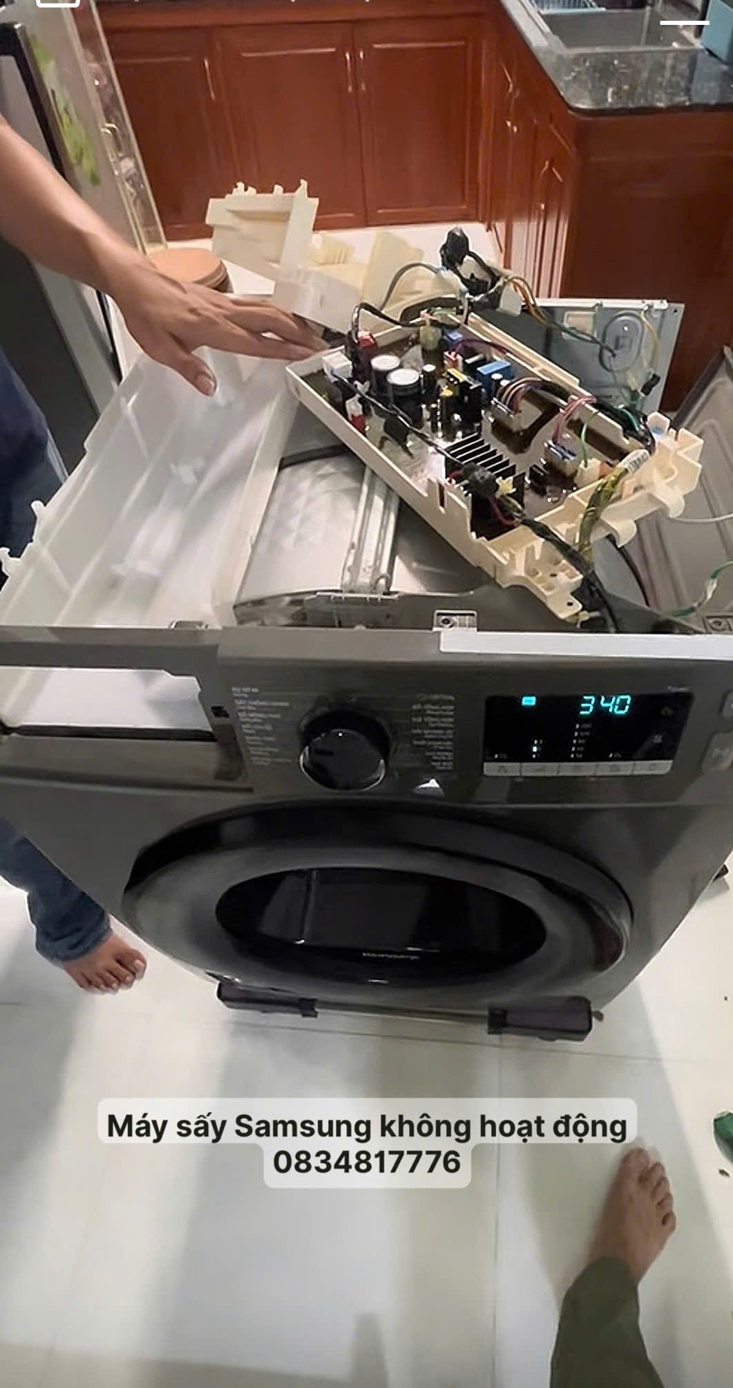 Sửa máy sấy Samsung không hoạt động tại nhà