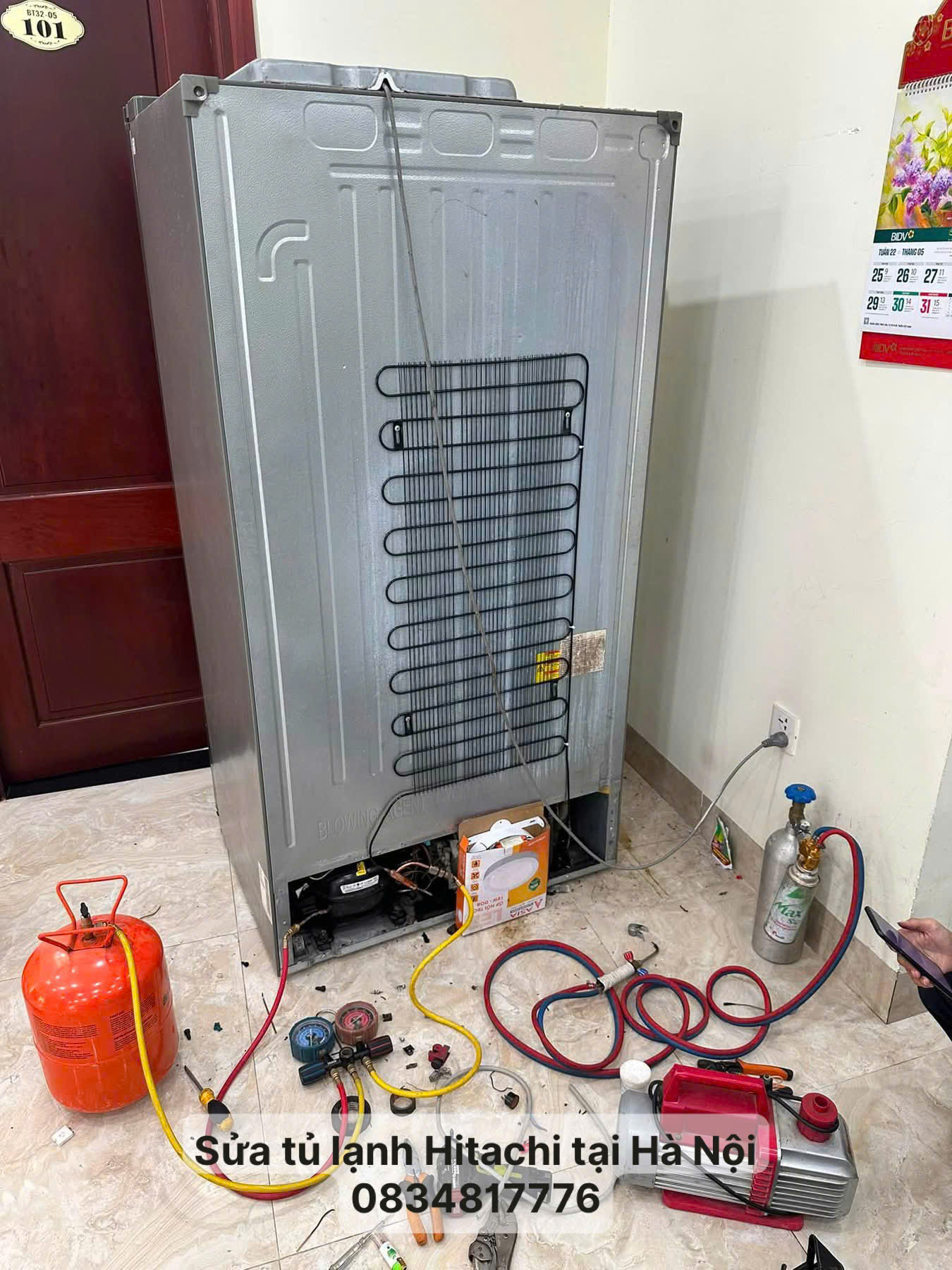 Sửa tủ lạnh Hitachi báo lỗi F1 01