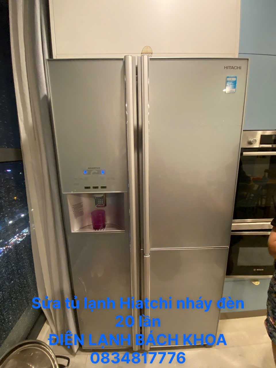 Sửa tủ lạnh Hitachi nháy đèn 20 lần