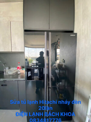 sửa tủ lanh Hitachi nháy đèn 20 lần