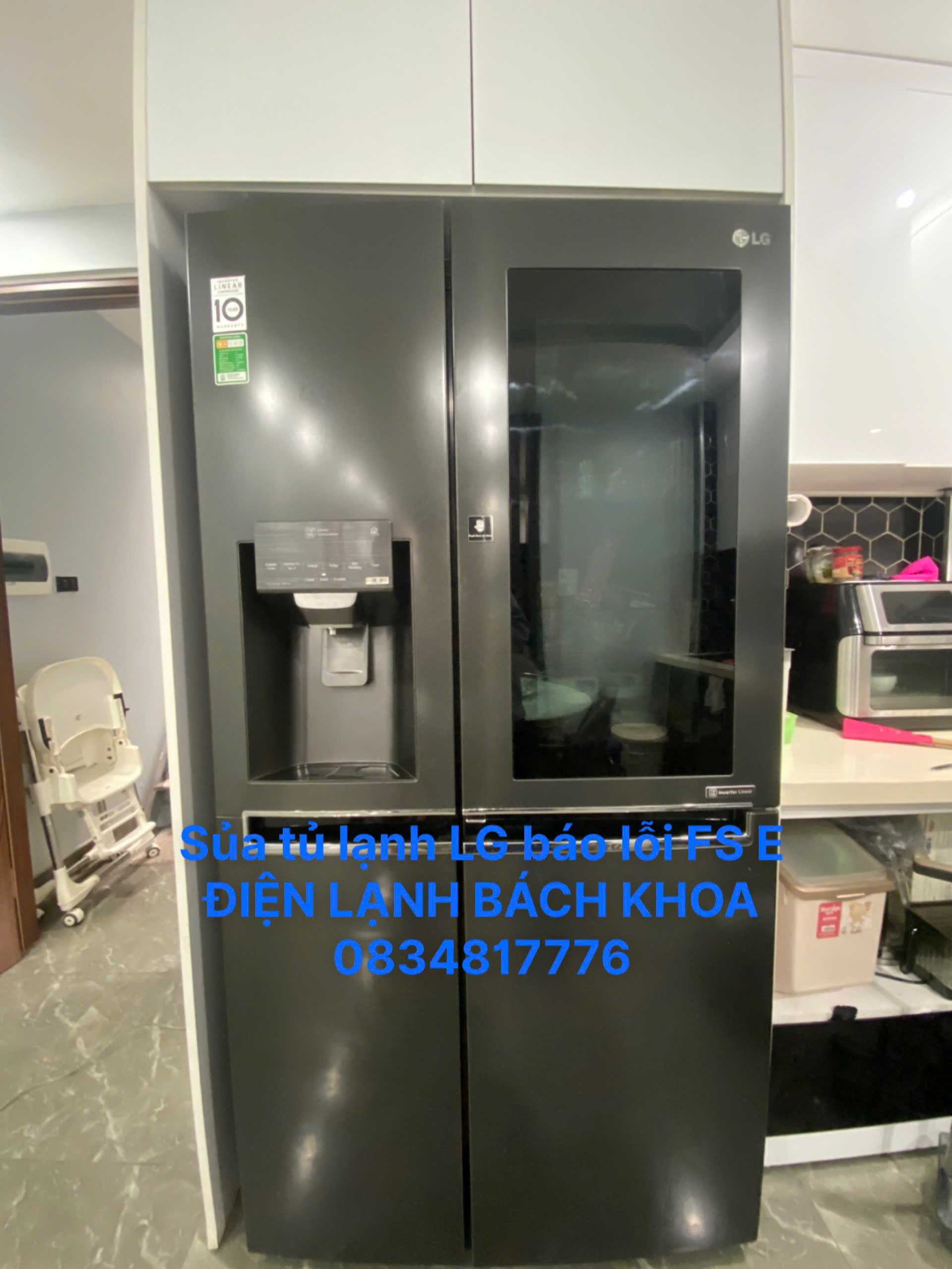 Sửa tủ lạnh LG báo lỗi FS E tại nhà Hà Nội