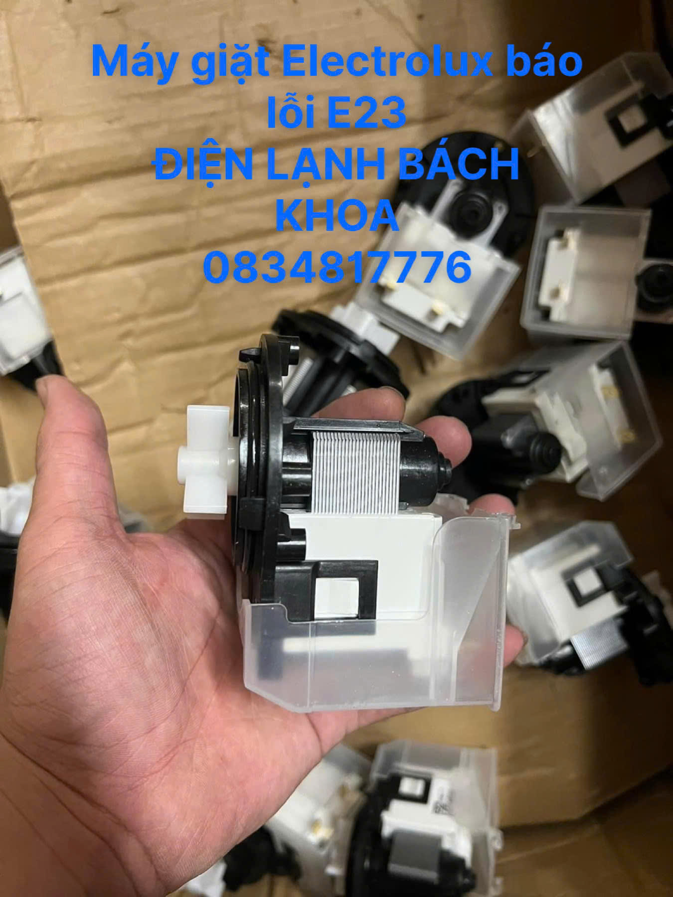 Thay bơm xả máy giặt Electrolux