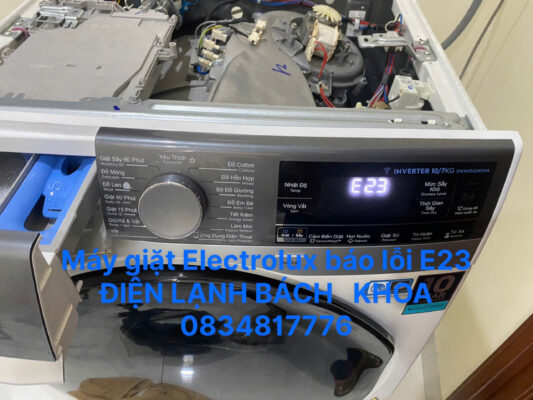 Sửa máy giặt Electrolux báo lỗi E23