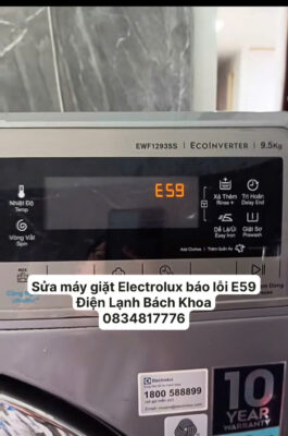 Sửa máy giặt Electrolux báo lỗi E59