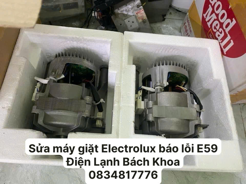 Thay môtr máy giặt Electrolux báo lỗi E59