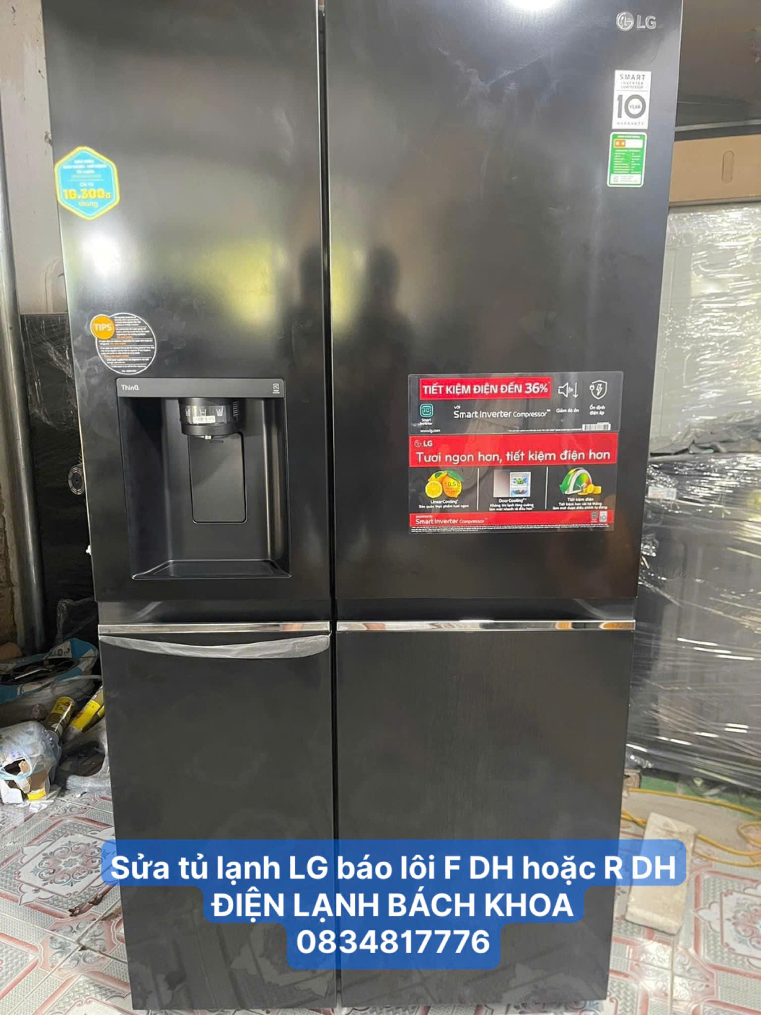 Tủ lạnh LG báo lỗi F DH
