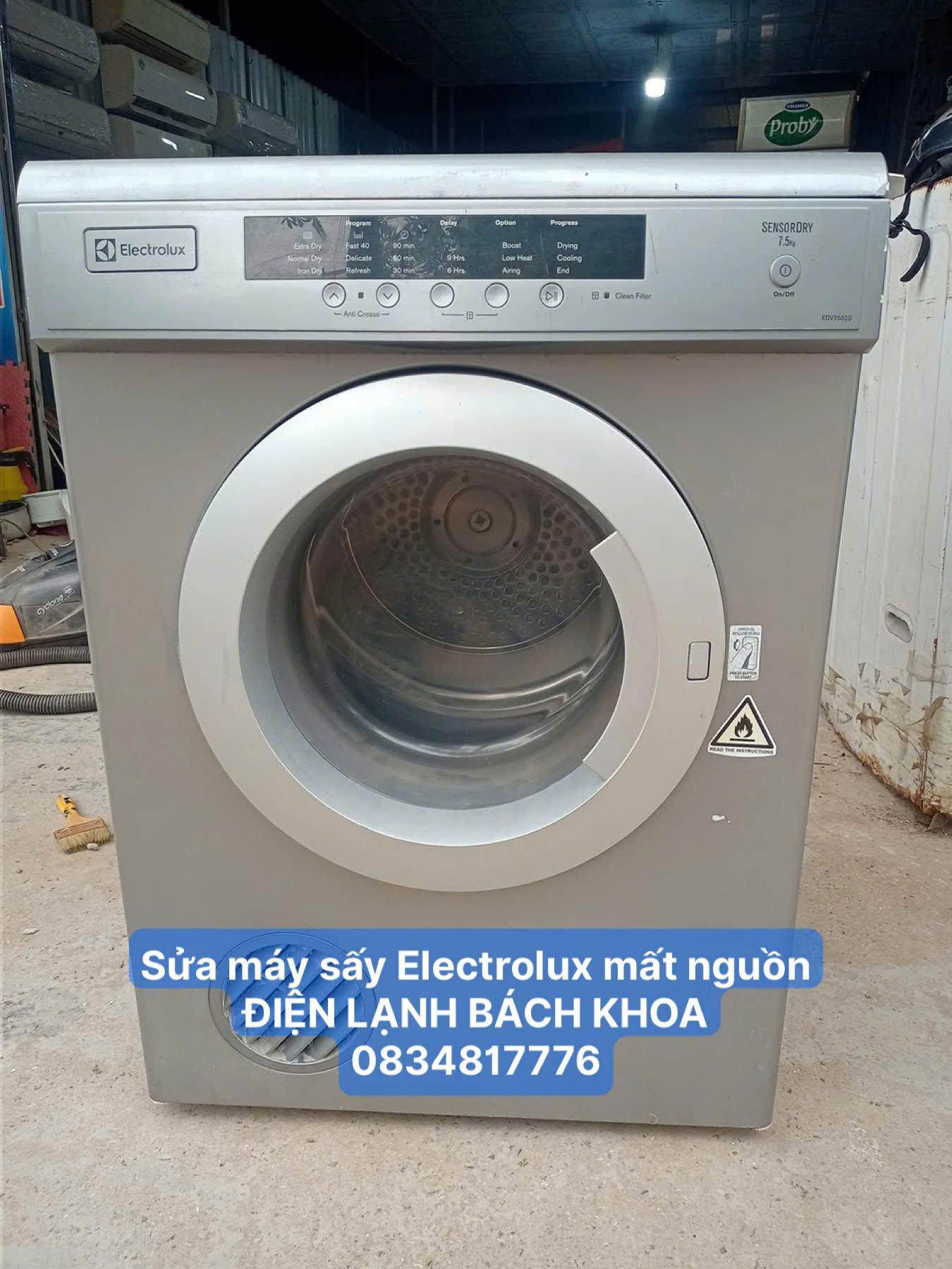 Máy sấy Electrolux mất nguồn? Nguyên nhân và cách giải quyết hiệu quả ngay tại nhà 3 Sửa máy sấy Electrolux mất nguồn tại nhà Hà Nội