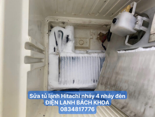 Sửa Tủ lạnh Hitachi nháy đèn 4 lần