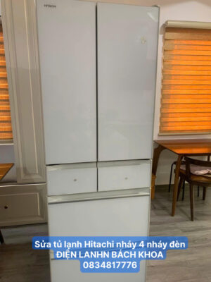 Sửa Tủ lạnh Hitachi nháy đèn 4 lần