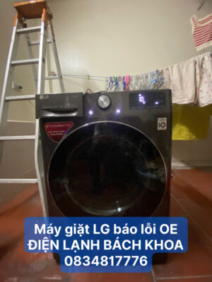 Máy giặt LG báo lỗi OE 