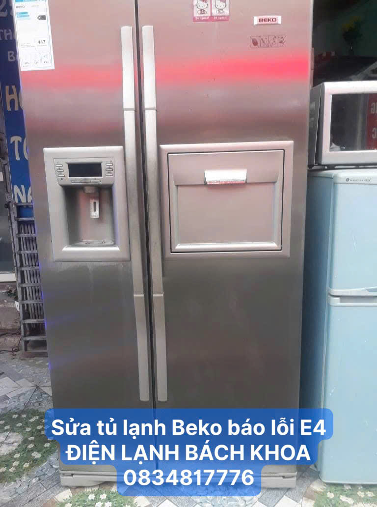 Sửa tủ lạnh Beko báo lỗi E4 tại nhà