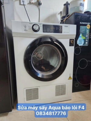 Máy sấy Aqua báo lỗi F4 3 Sửa máy sấy Aqua báo lỗi F4 0834817776