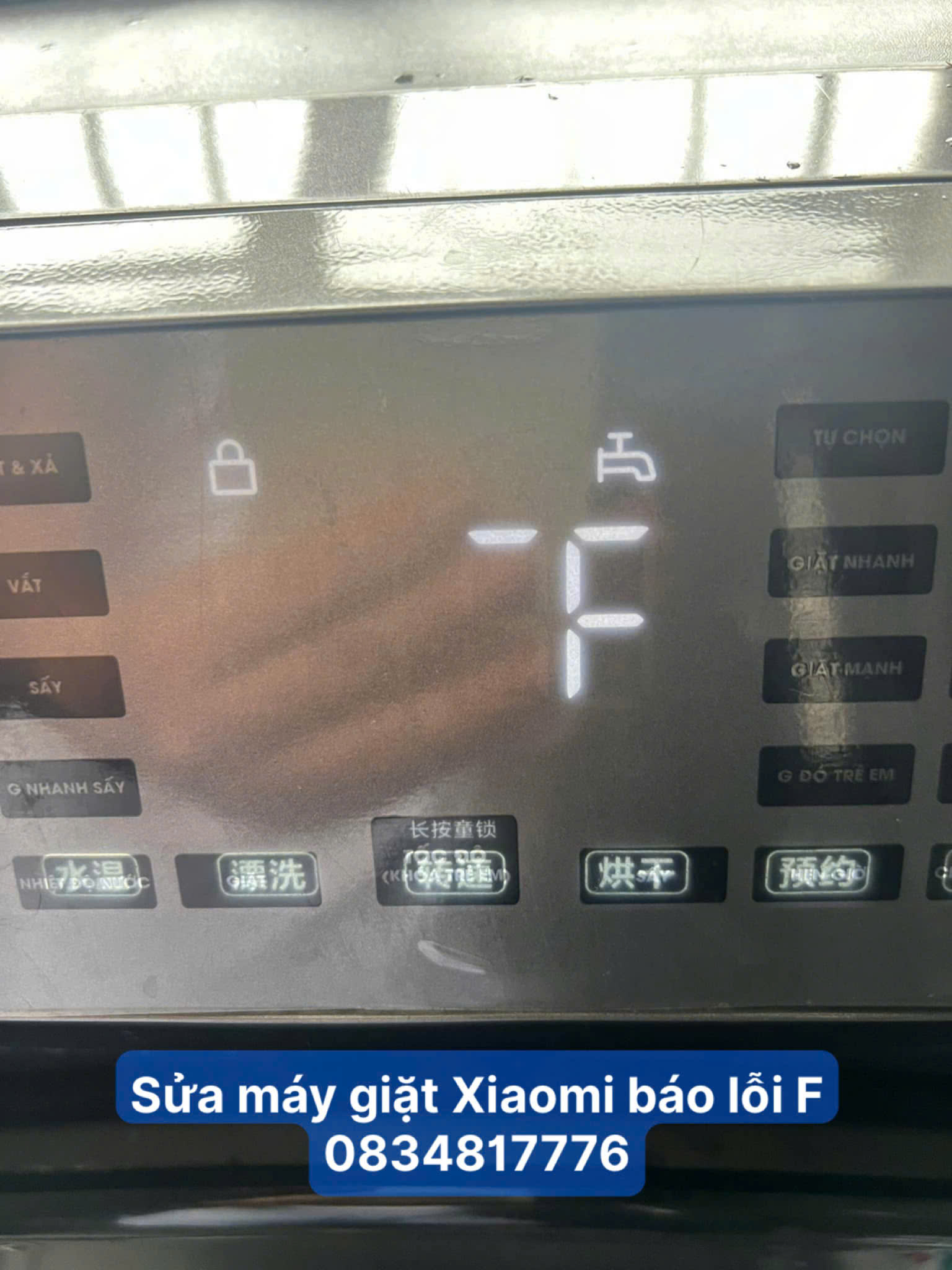 Sửa máy giặt Xiaomi báo lỗi F
