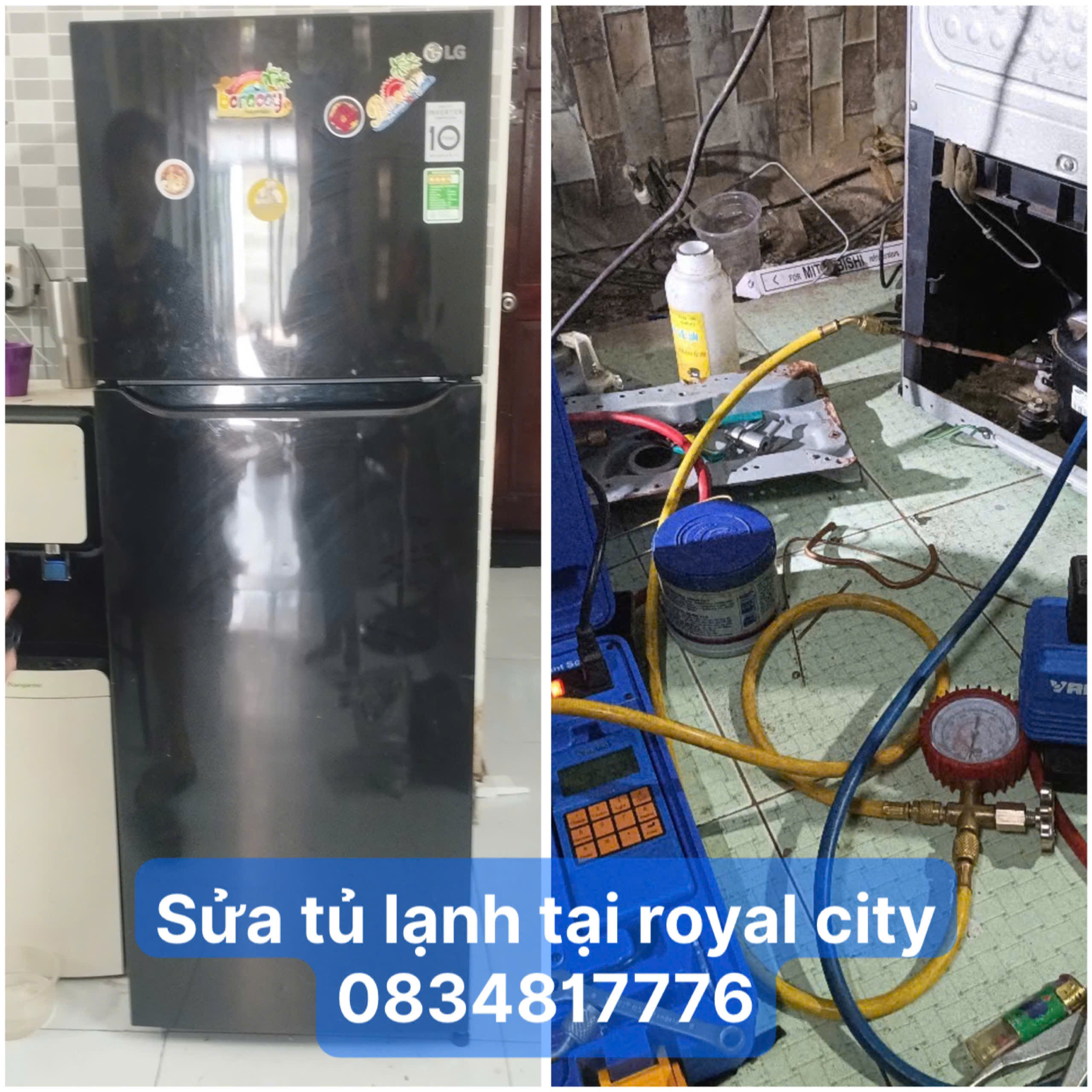 Sửa tủ lạnh tại nhà Royal City