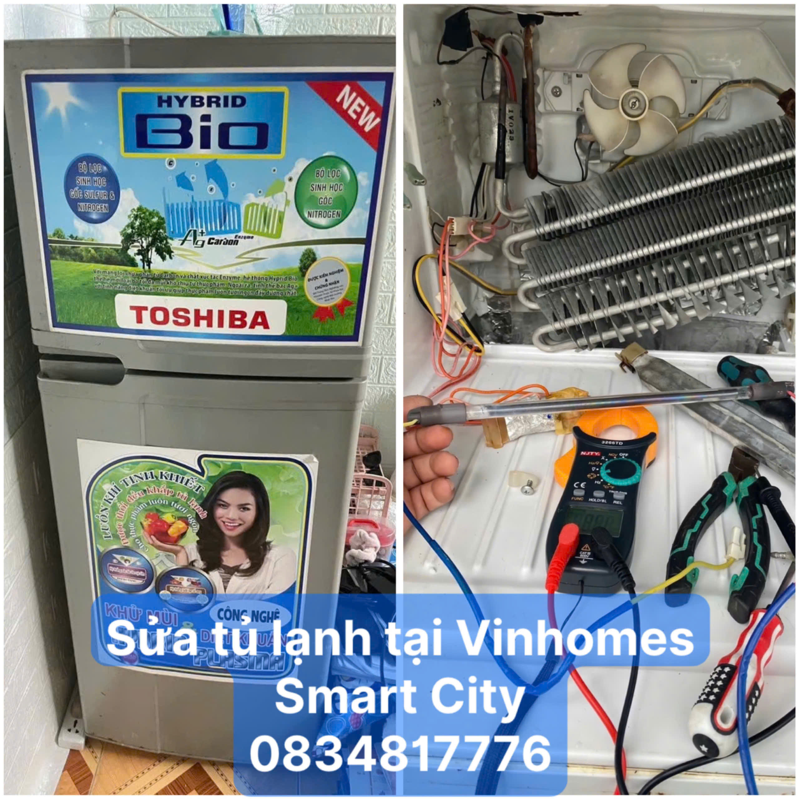 Sửa tủ lạnh tại nhà Vinhomes Smart City