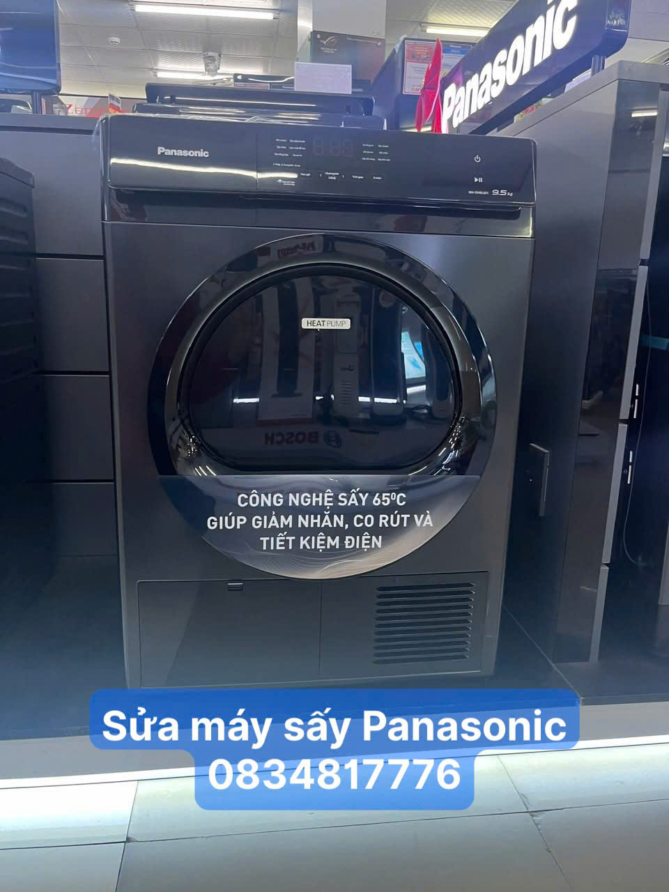 Sửa máy sấy panasonic - 0834817776