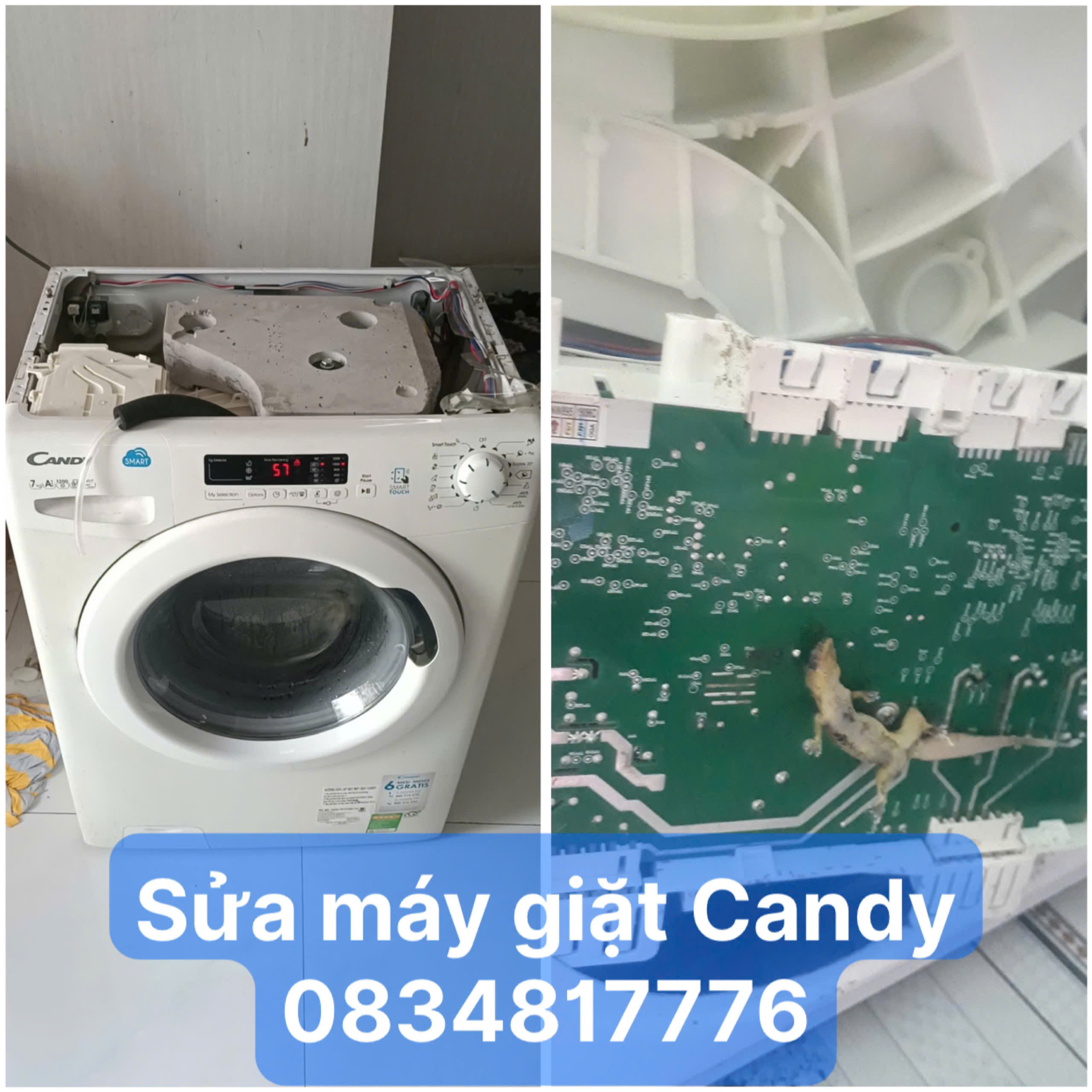 Sửa máy giặt Candy 