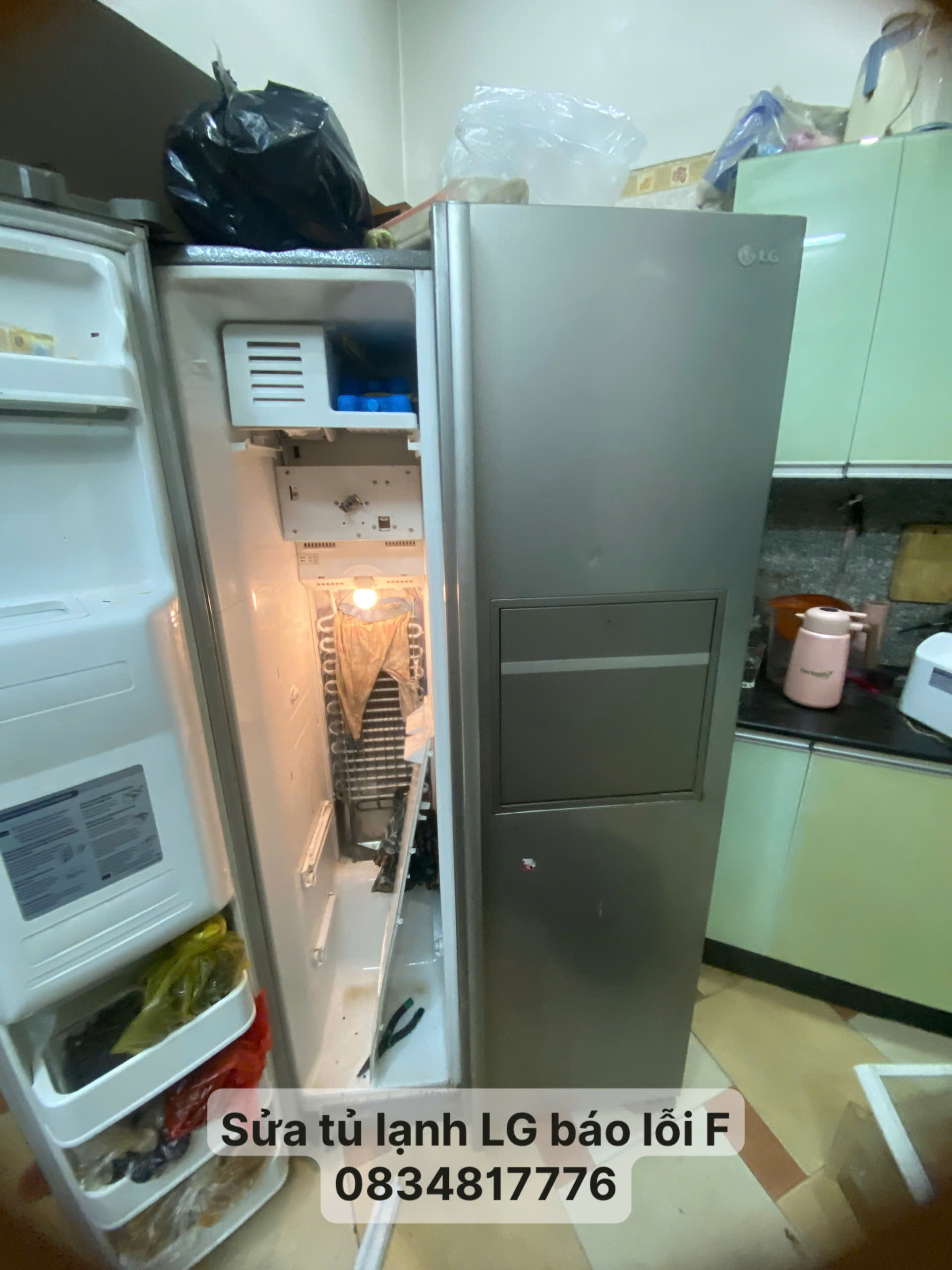 Sửa tủ lạnh LG báo lỗi F