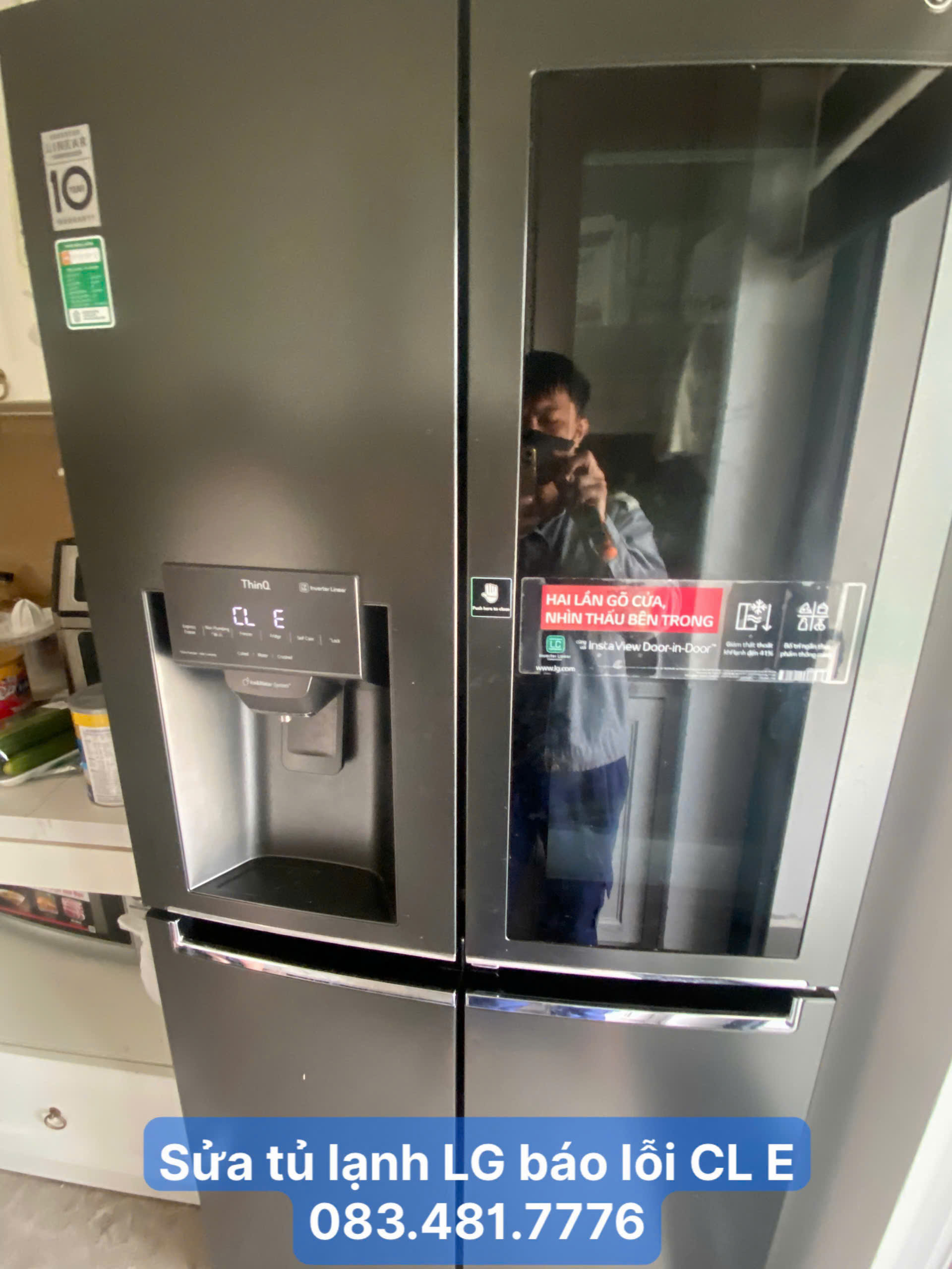 Sửa tủ lạnh LG báo lỗi CL E - 083.481.7776
