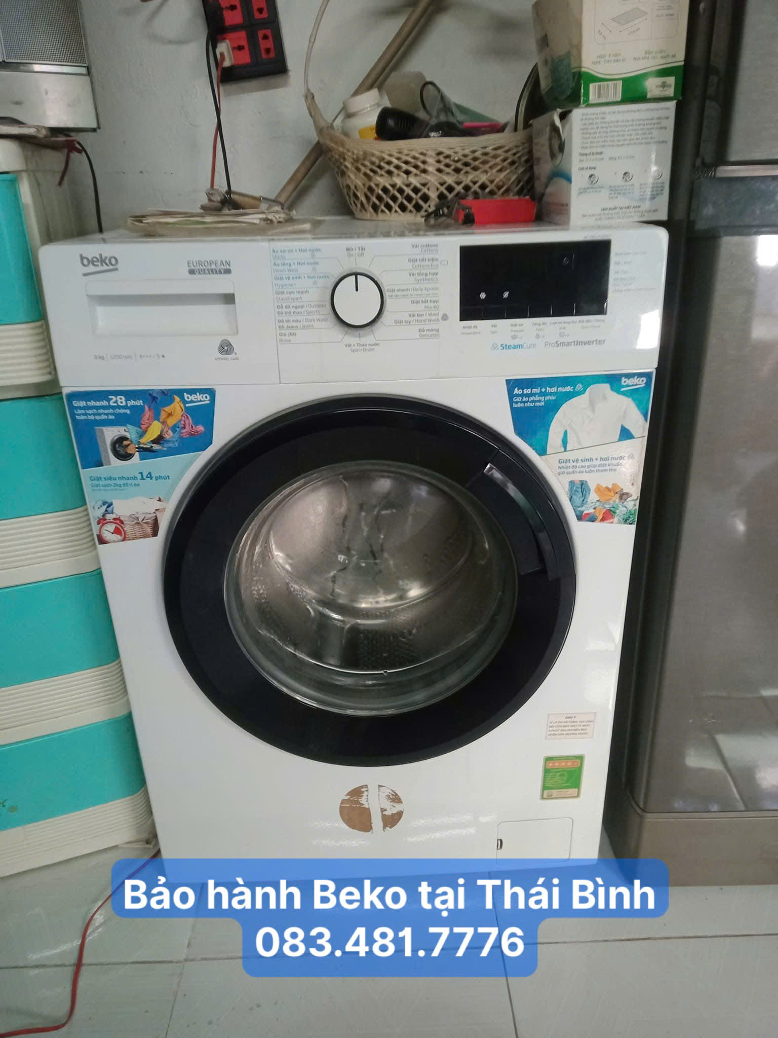 Bảo hành máy giặt Beko tại Thái Bình