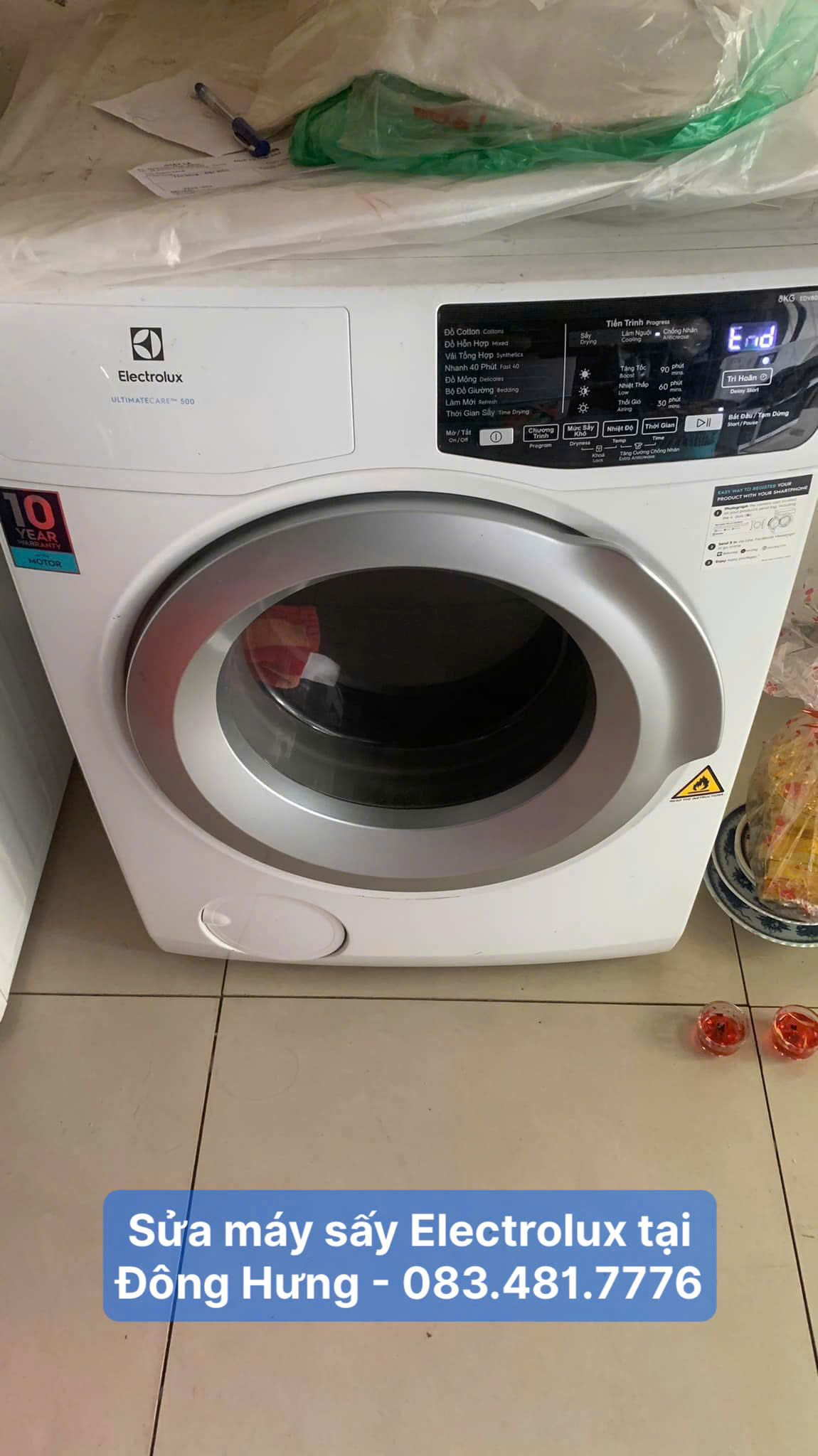 Sửa máy sấy Electrolux tại Đông Hưng chuyên nghiệp, thợ giỏi 3 Sửa máy sấy Electrolux tại Đông Hưng