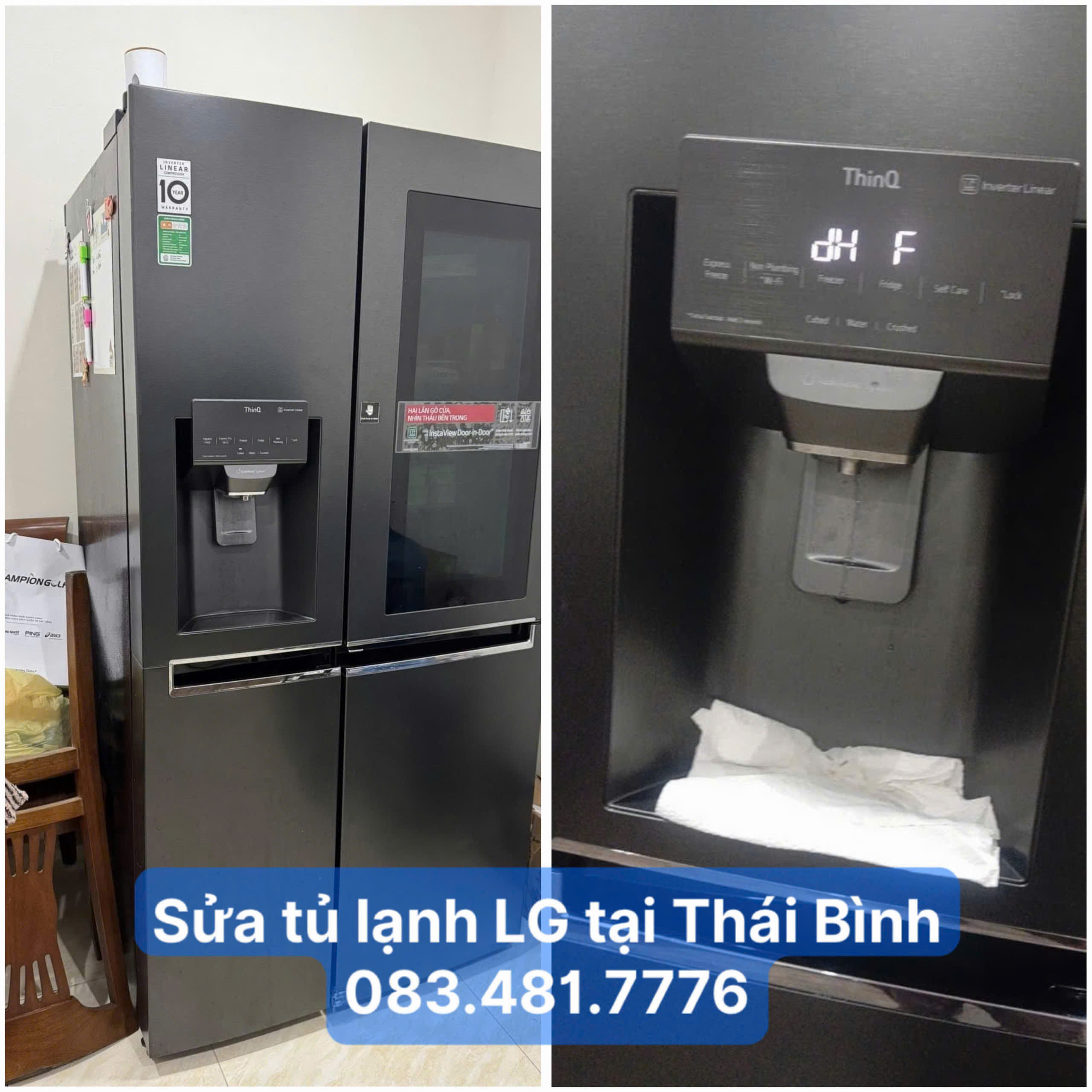 Sửa tủ lạnh LG tại Thái Bình 