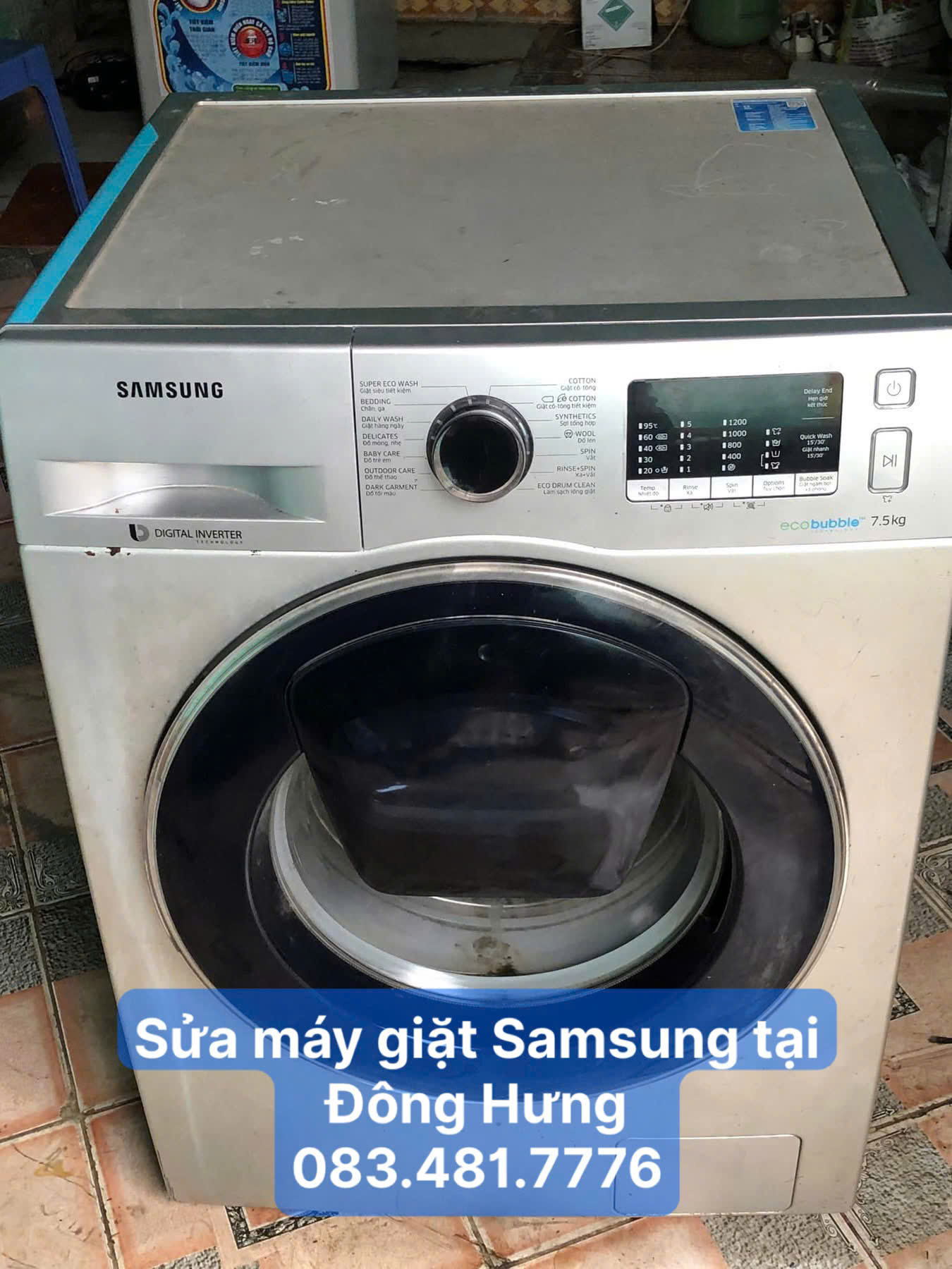 Sửa máy giặt Samsung tại Đông Hưng uy tín, thợ giỏi sửa mọi lỗi máy giặt 2 Sửa máy giặt Samsung tại nhà Đông Hưng