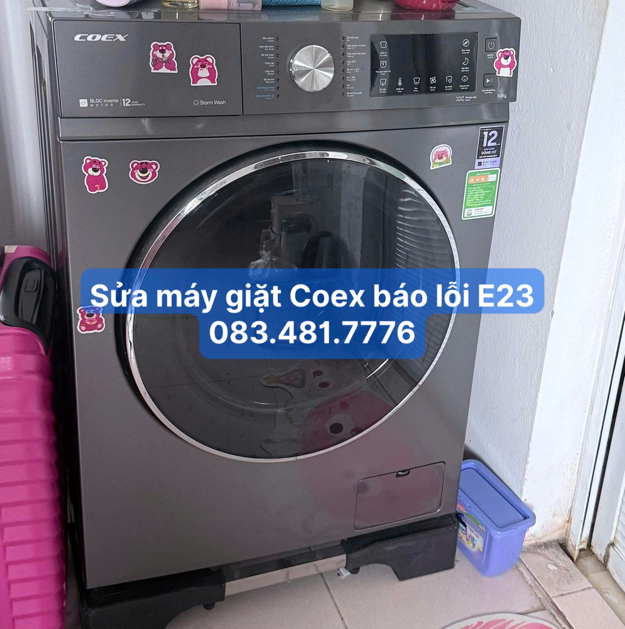 Sửa máy giặt Coex báo lỗi E23 tại Hà Nội