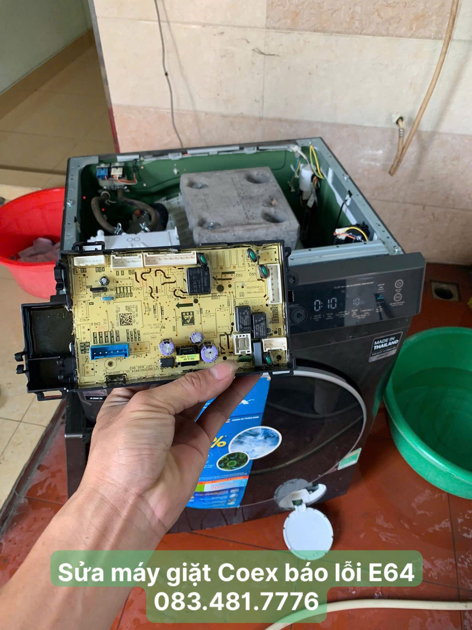 Máy giặt Coex báo lỗi E64? Nguyên nhân và cách xử lý nhanh tại nhà 3 Sửa máy giặt Coex báo lỗi E64