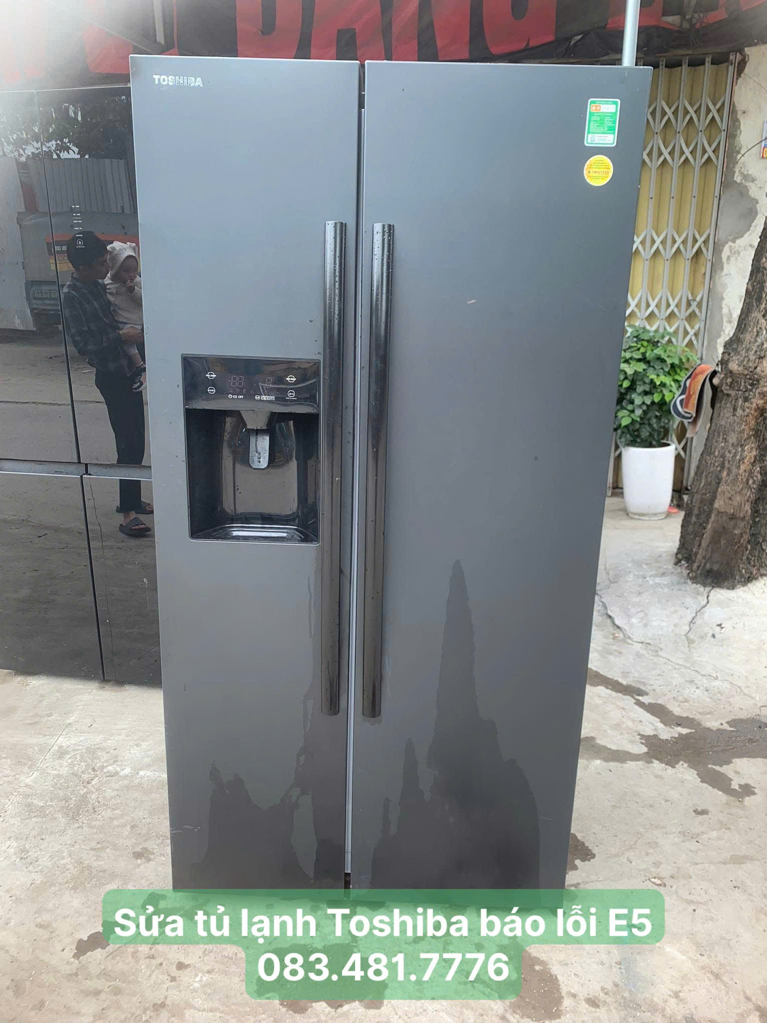 Sửa tủ lạnh Toshiba báo lỗi E5 