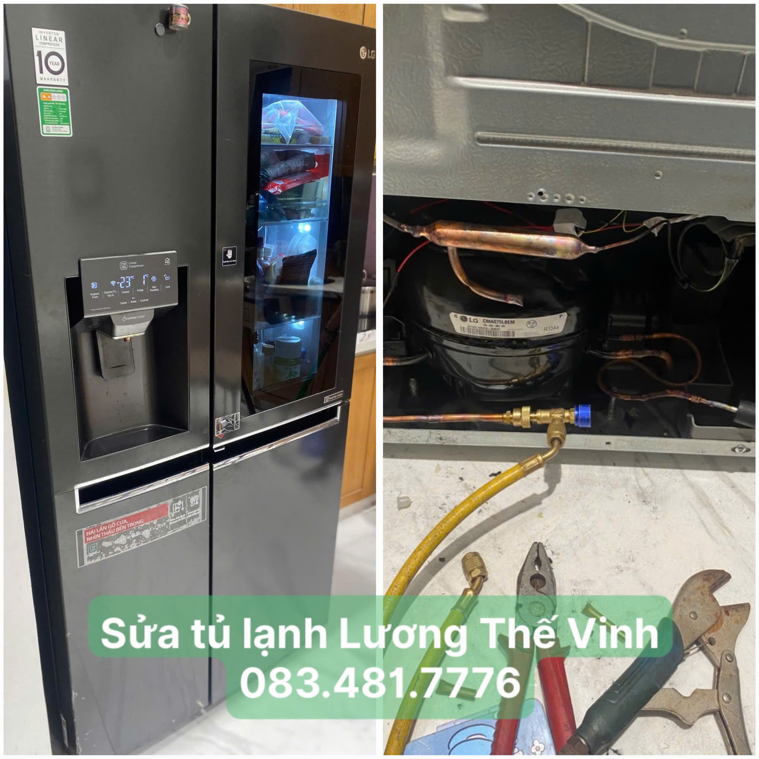 Sửa tủ lạnh tại nhà Lương Thế Vinh 