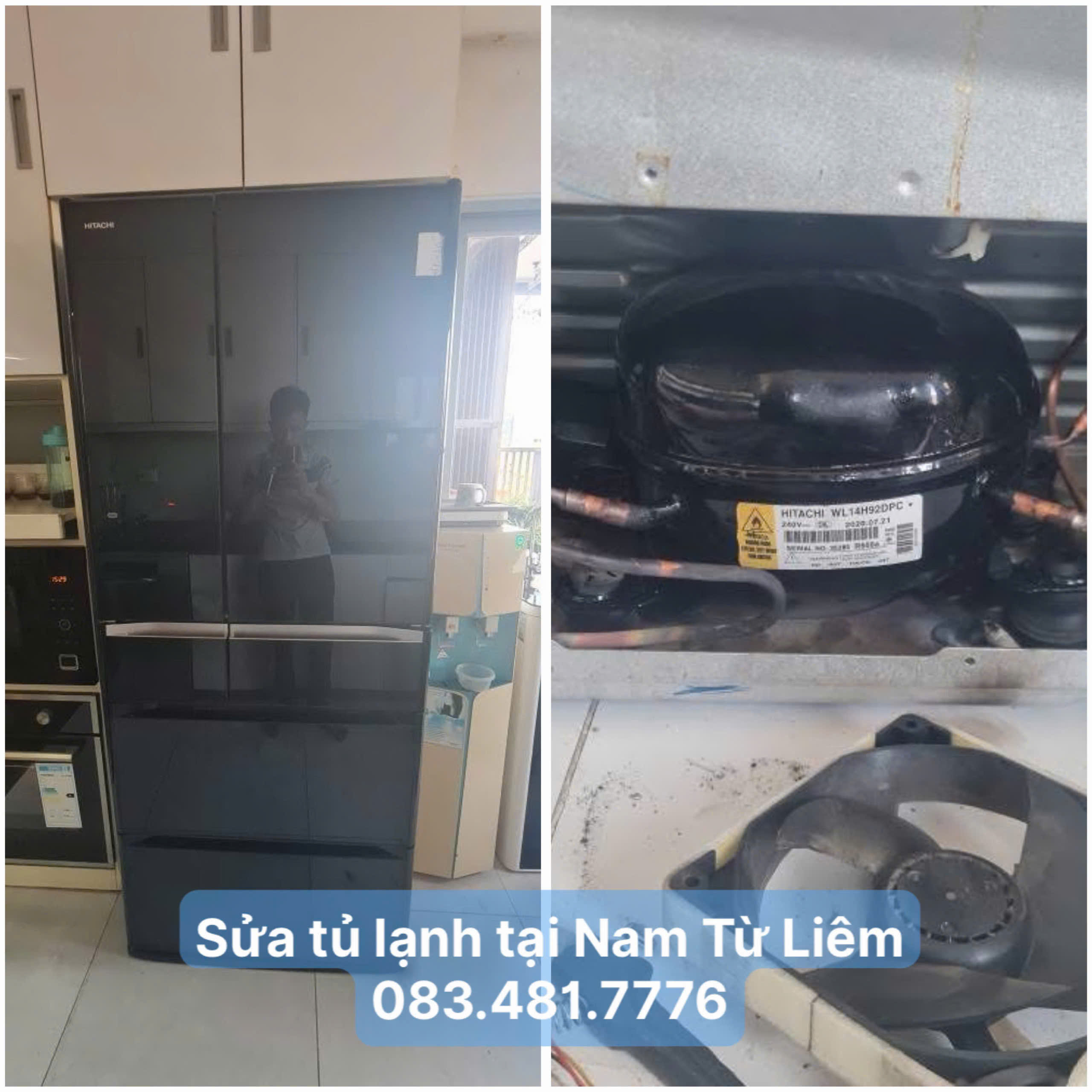 Thợ kĩ thuật thay máy nén tủ lạnh tại Nam Từ Liêm
