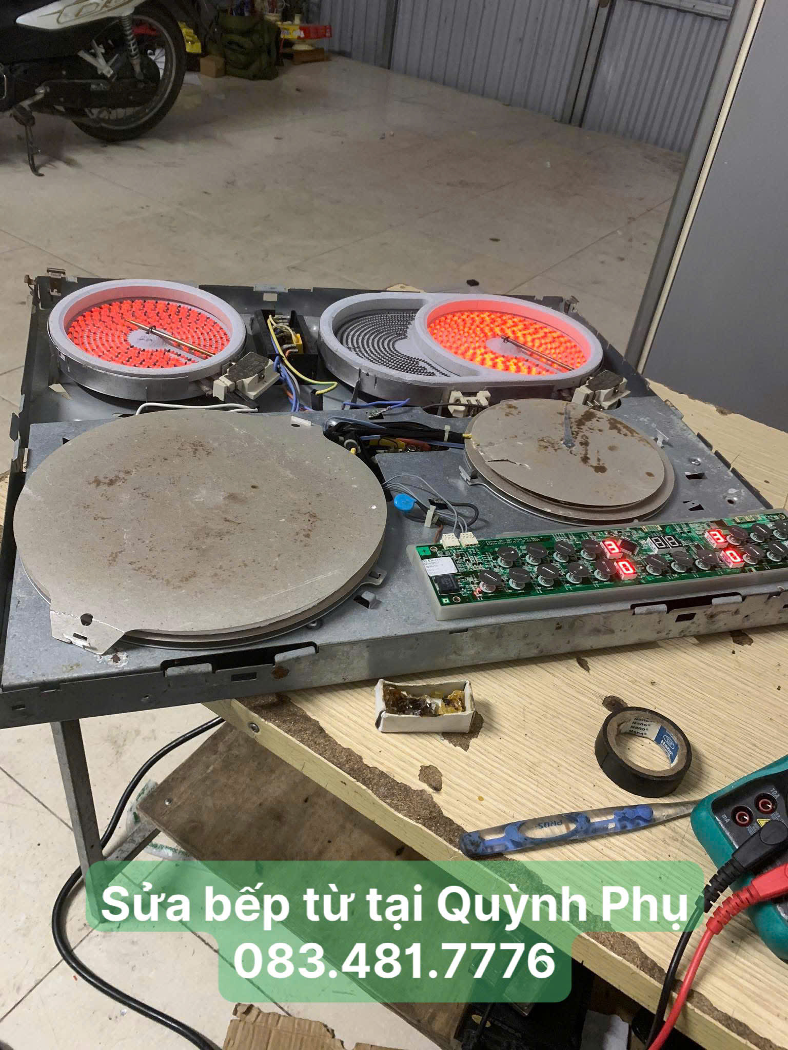 Sửa bếp từ tại nhà Quỳnh Phụ