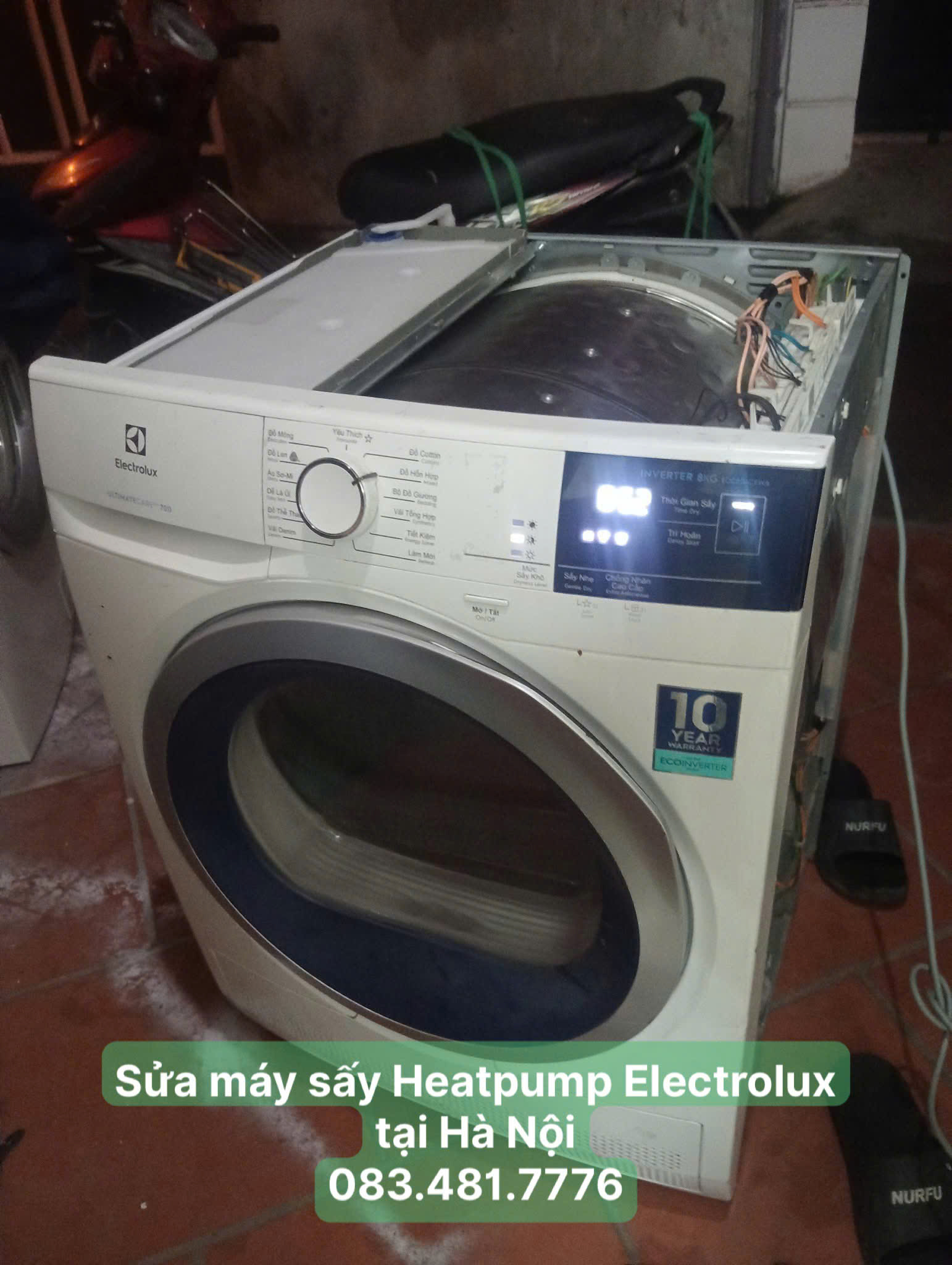 Sửa máy sấy bơm nhiệt Electrolux tại Hà Nội giá rẻ, thợ giỏi sửa tại nhà 3 Sửa máy sấy Heatpump Electrolux tại Hà Nội - 083.481.7776