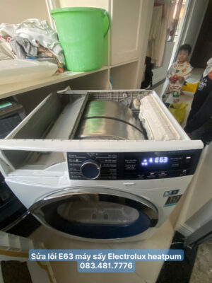 Sửa máy sấy bơm nhiệt Electrolux tại Hà Nội 3 Sửa lỗi E63 máy sấy Electrolux - 083.481.7776