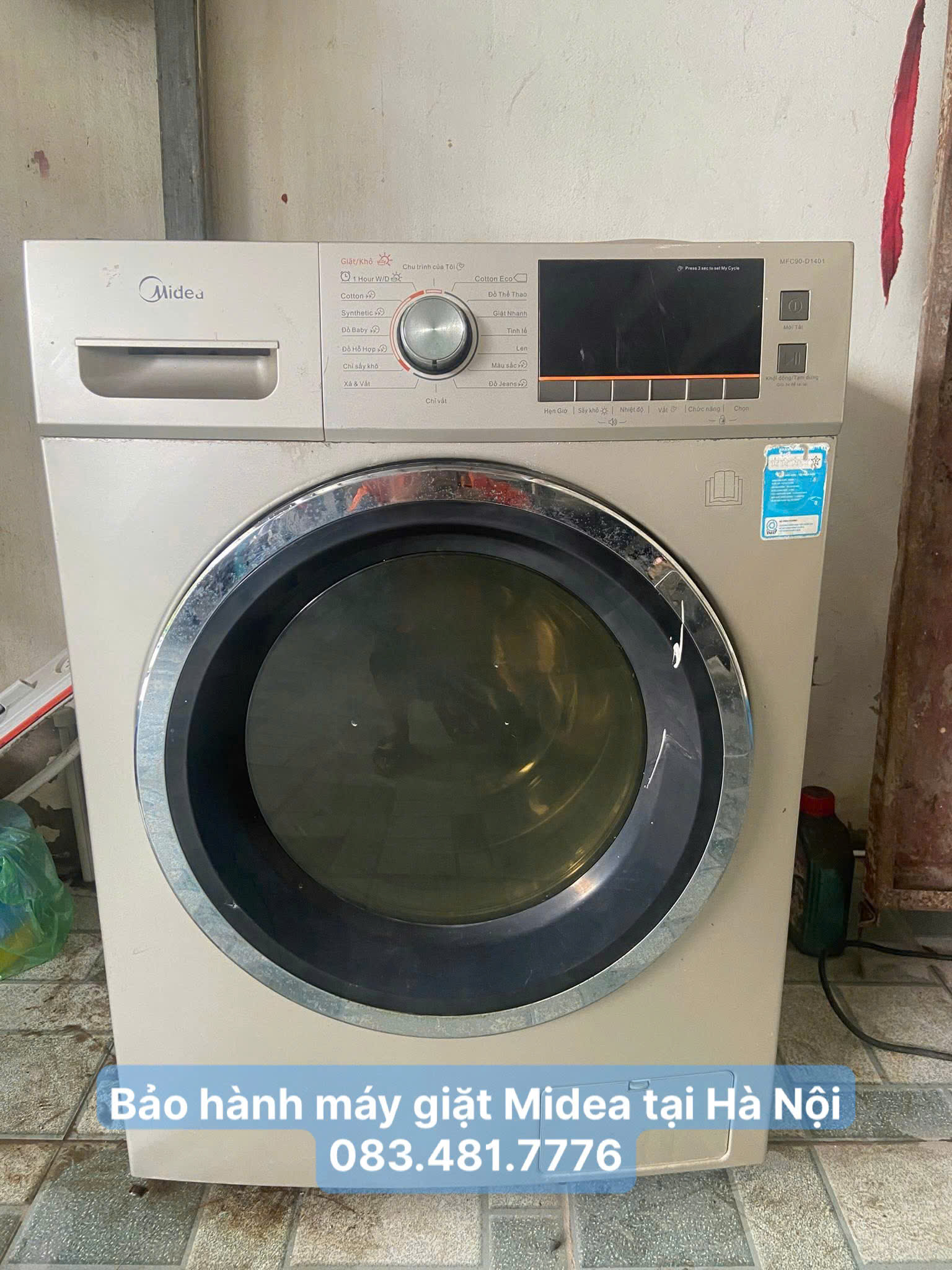 Bảo hành Midea tại Hà Nội, Trung tâm hỗ trợ bảo hành Midea tại Hà Nội 4 Bảo hành máy giặt Midea tại Hà Nội chính hãng - 083.481.7776