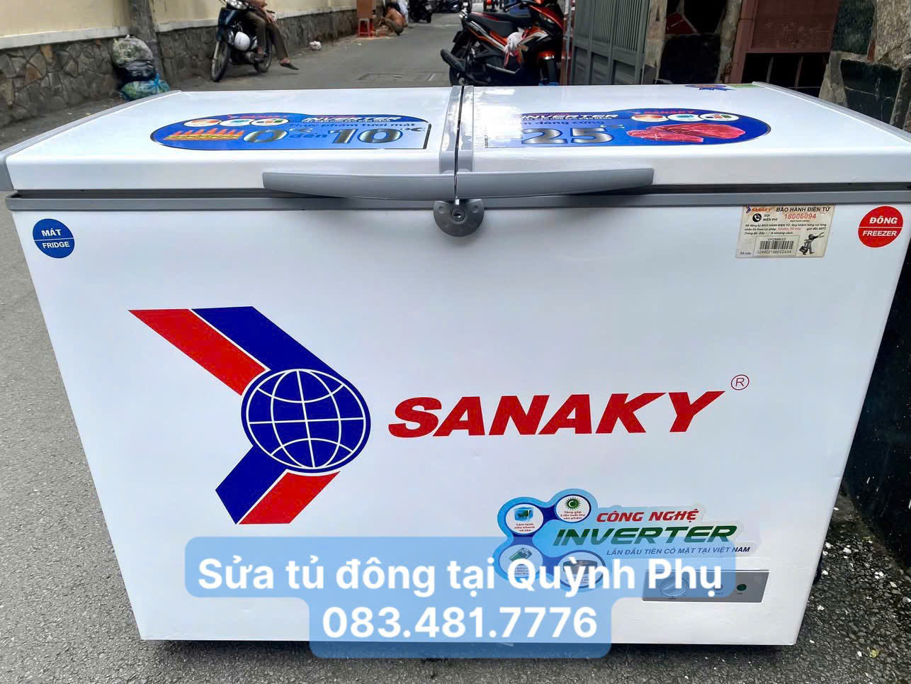 Sửa tủ đông tại nhà Quỳnh Phụ 