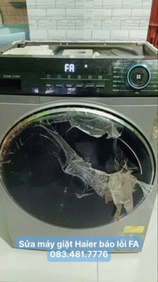 Sửa máy giặt Haier báo lỗi FA - 083.481.7776