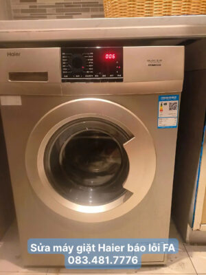 Sửa máy giặt Haier báo lỗi FA - 083.481.7776
