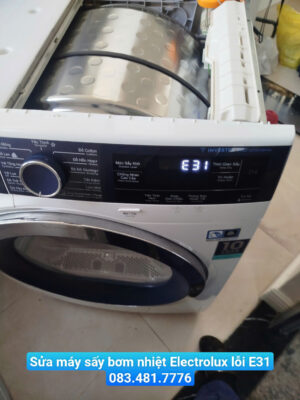 Sửa máy sấy bơm nhiệt Electrolux báo lỗi E31 - 083.481.7776