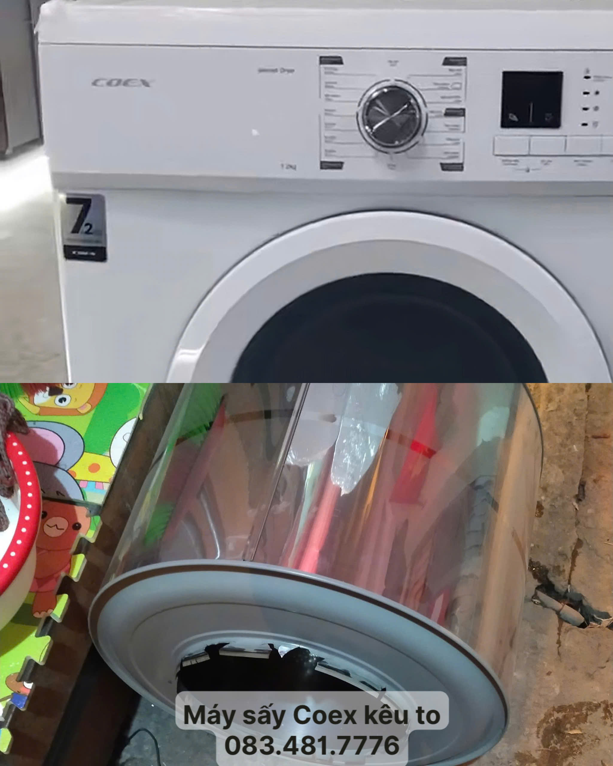 Máy sấy Coex kêu to – Nguyên nhân & Cách khắc phục triệt để