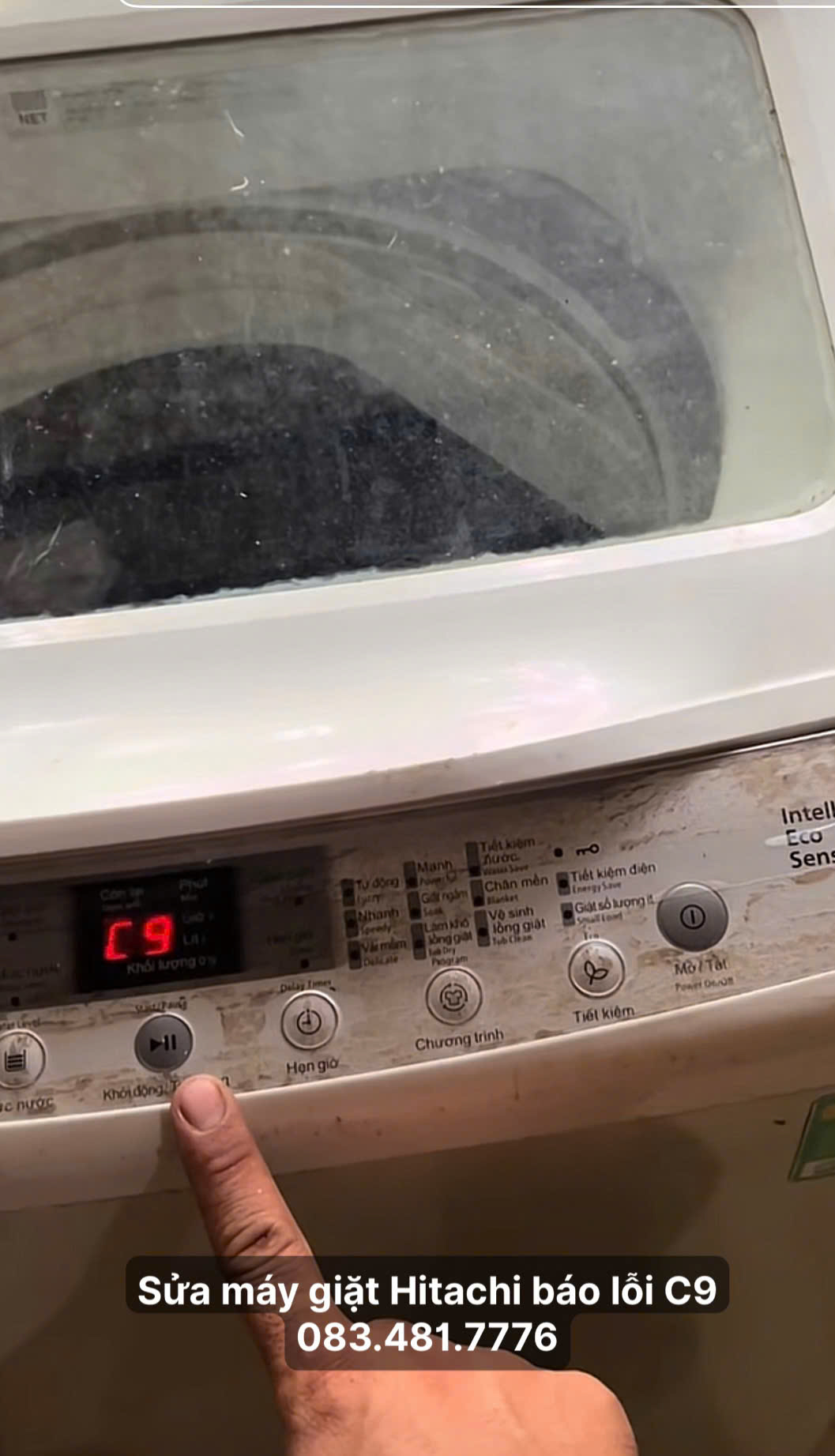 Máy Giặt Hitachi Báo Lỗi C9 Là Gì? Nguyên Nhân Và Cách Sửa Triệt Để Tại Nhà