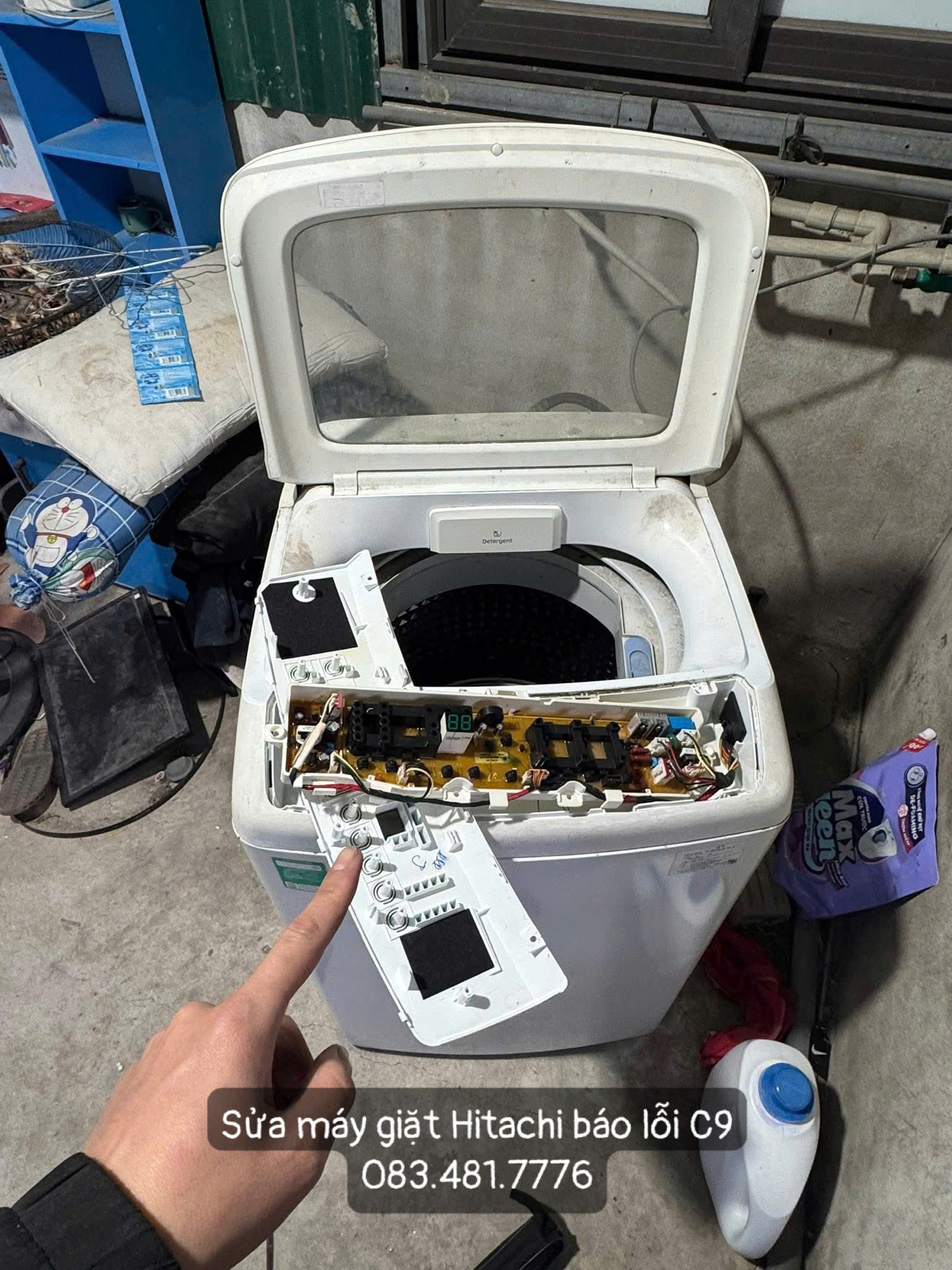 Máy Giặt Hitachi Báo Lỗi C9 Là Gì? Nguyên Nhân Và Cách Sửa Triệt Để Tại Nhà